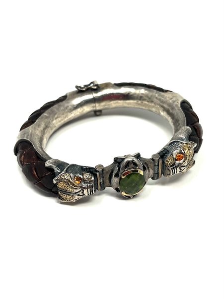 Vintage Modernist Jacob Hull Silver Link Bracelet — House of Terrance